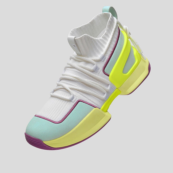 Speed Premium Breathable Mesh Basketball shoes Lemonade